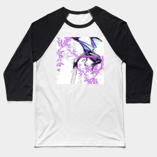 LEAF PURPLE TOILE DRAGON DAYS Baseball T-Shirt